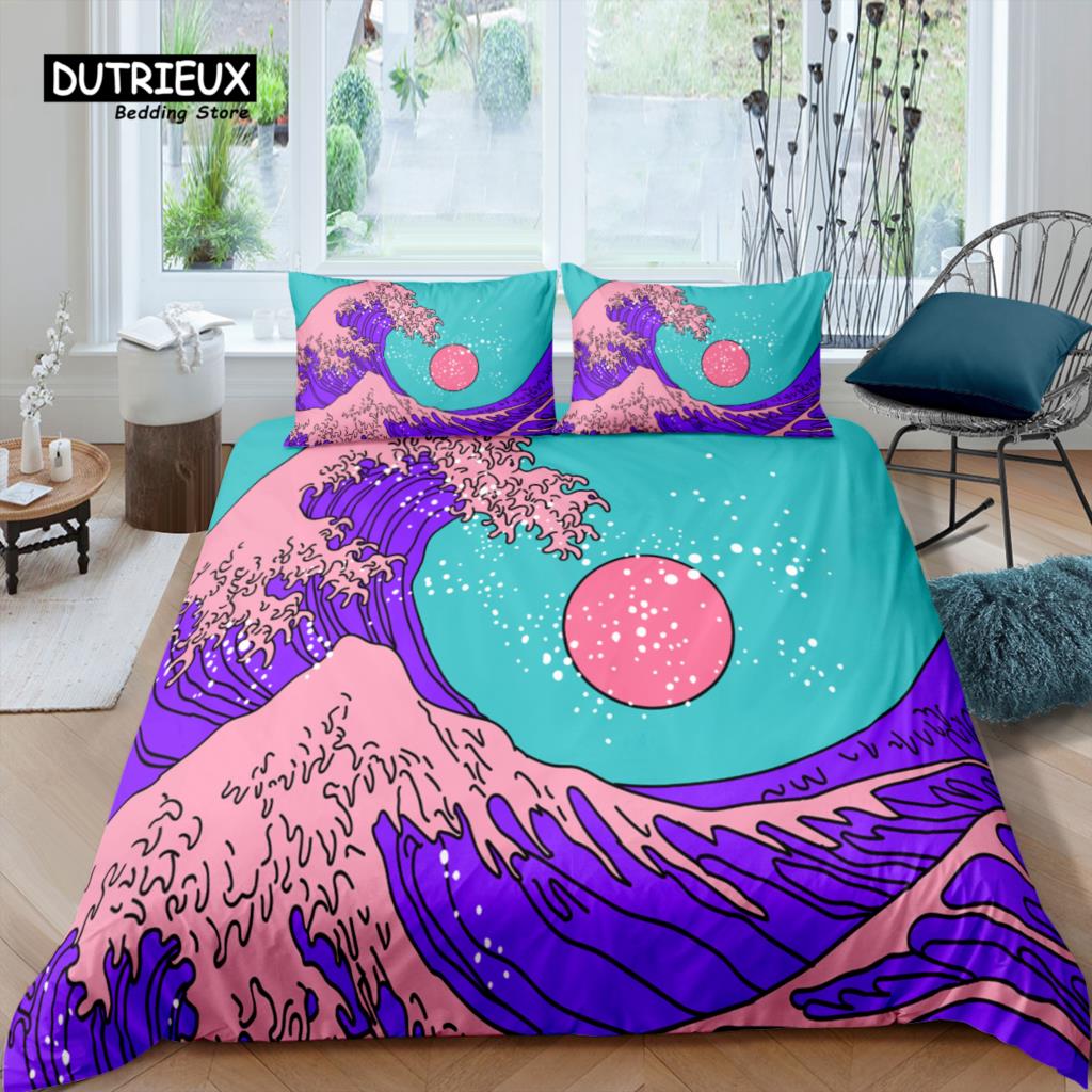 Comforter Home Living Luxury 3D Colorful Stripes Bedding Set Sun Queen And King Eu/Us/Au/Uk Size Comforter Bedding