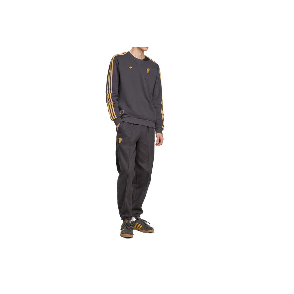 adidas Originální Manchester K pokožce šetrná všestranná módní mikina s kulatým výstřihem Pánská mikina JN2824