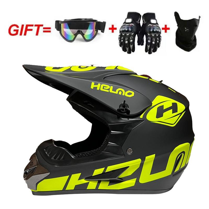 Full Face Motorcycle Helmet Men Women Adult Racing Off-Road Dirt Bike ATV Quad BMX Mountain Downhill