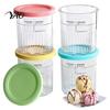 Tampas de Vedação Multicor para Recipientes de Sorvete (Pote) para Séries Ninja NC500, NC500C, NC501, NC501C, Plástico para Sobremesas Resistente ao Frio de Grau Alimentício
