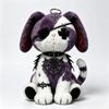Acrylic Material Cat Keychain Wounded Cat Style Bag Charm Ornament  Halloween Accessories