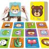 26 Alphabet Cards Funny Animal Learning Cards for Kids Educational Alphabet Animal Face Masks Fun Learning Tool for Toddlers