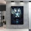 Animal Dark Beast Wolf Tiger Lion Bear Prints Poster Canvas Painting Modern Wall Art Pictures For Living Room Bedroom Home Decor