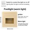 86-Type Recessed Wall Mounted Night Light Switch Control Light White light/Warm Light for Hotels Apartments and Corridors