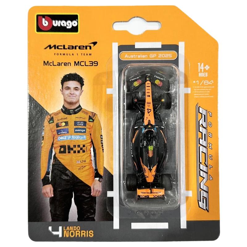 YRS3 Bburago New Arrival 1:64 F1 Formula Racing Car Model Red Bull RB21 Ferrari Mercedes McLaren Team Collectible Gift
