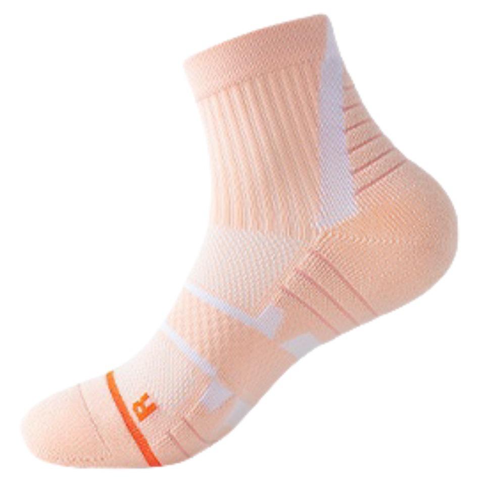 Unisex Mid-Calf Badminton Socks: Thick Sole, Ideal for Marathon, Running, Hiking.