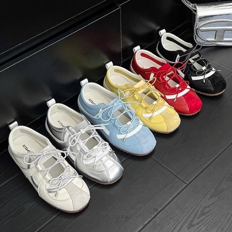 Mode Koreanischer Neuer Stil Mode Lässige Damen Sneaker 2025 Sommer Weiche Sohle Rutschfest Flats Vielseitige Schleife Cool Sportschuhe