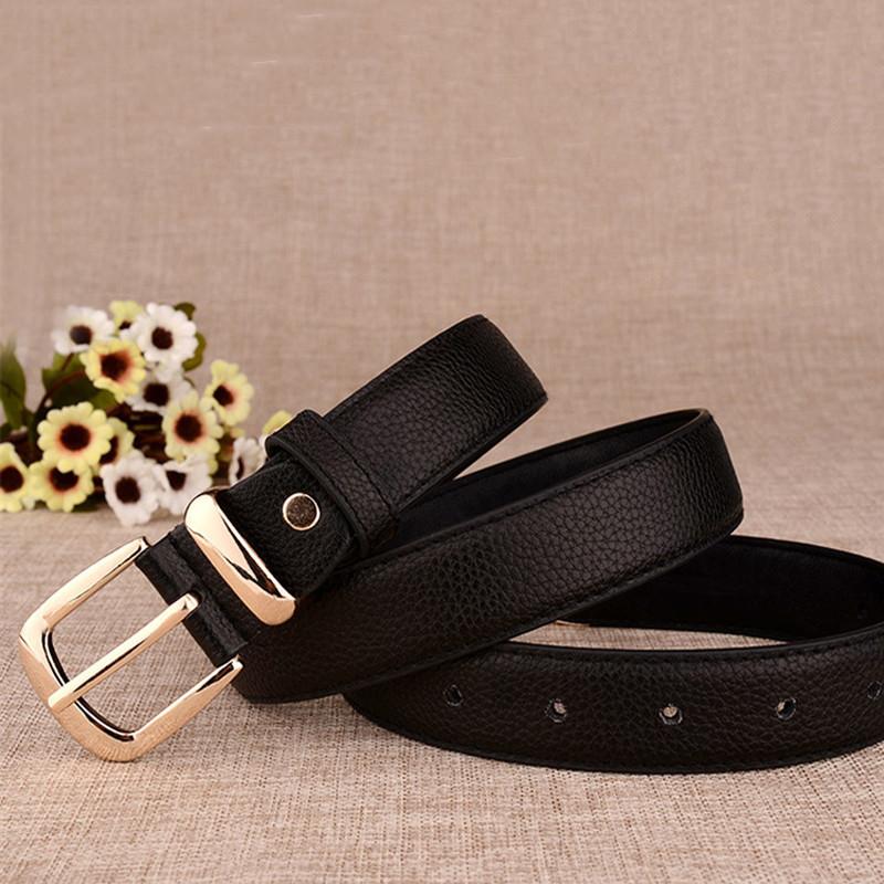 Alloy Buckle Women's Belt PU Leather Versatile Women's Belt Girls Pants Jeans Fashion Belt