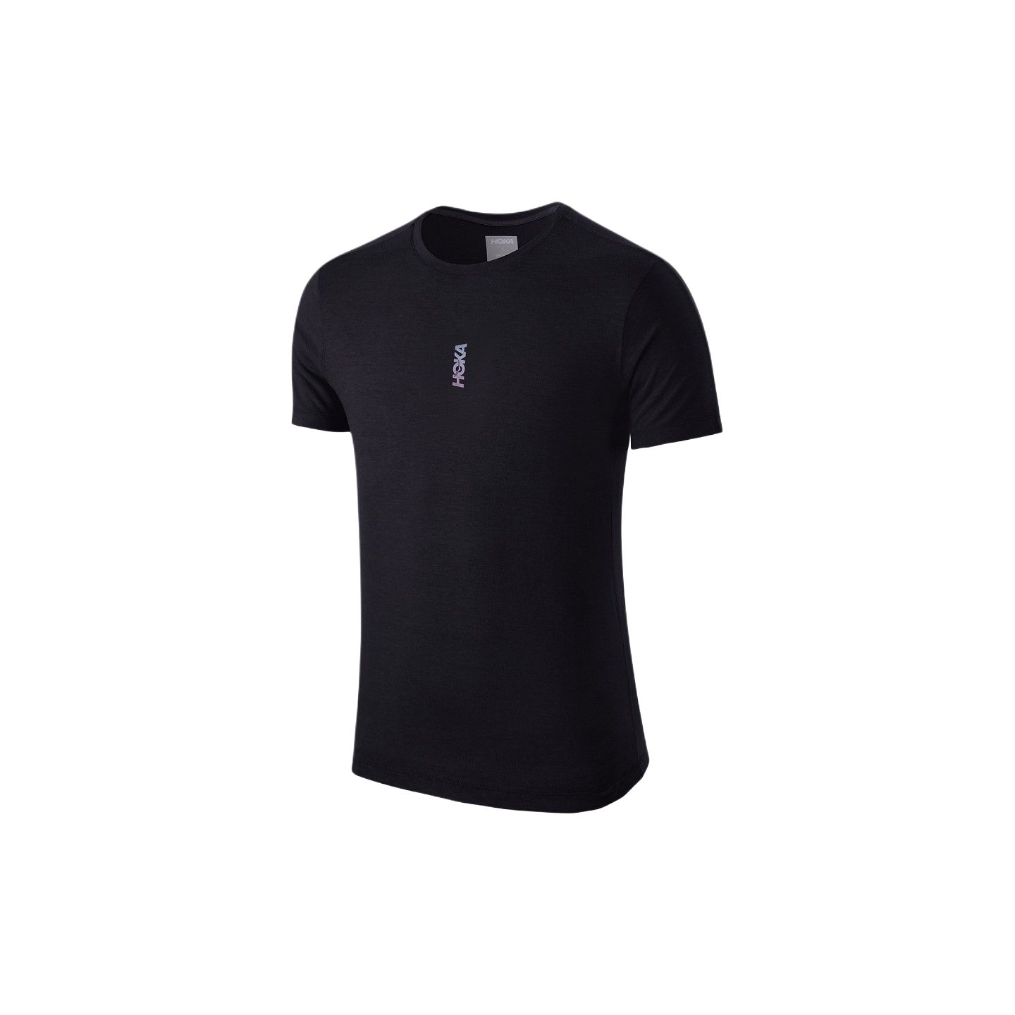 

Hoka One One Trail Running Hiking Loose Straight Fit Temperature Regulating Durable Crew Neck Short Sleeve Running T-Shirt Men Tops 1182256-BLK S