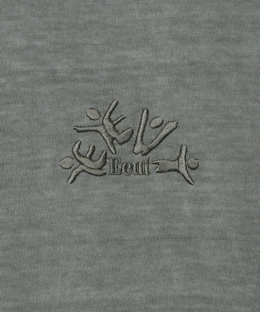 Iuteu Eeut Hooray Embroidered T-Shirt / Gray