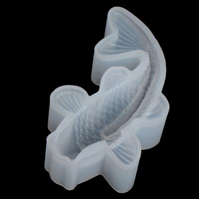 3D Şanslı Koi Balığı Silikon Kalıp Kendin Yap Reçine Döküm Sanat Mücevher Yapımı El Sanatları Epoksi