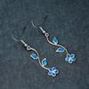 Fashionable Flower Vine Plant Flower Ear Hook Earrings Personalized Small and Fresh Summer