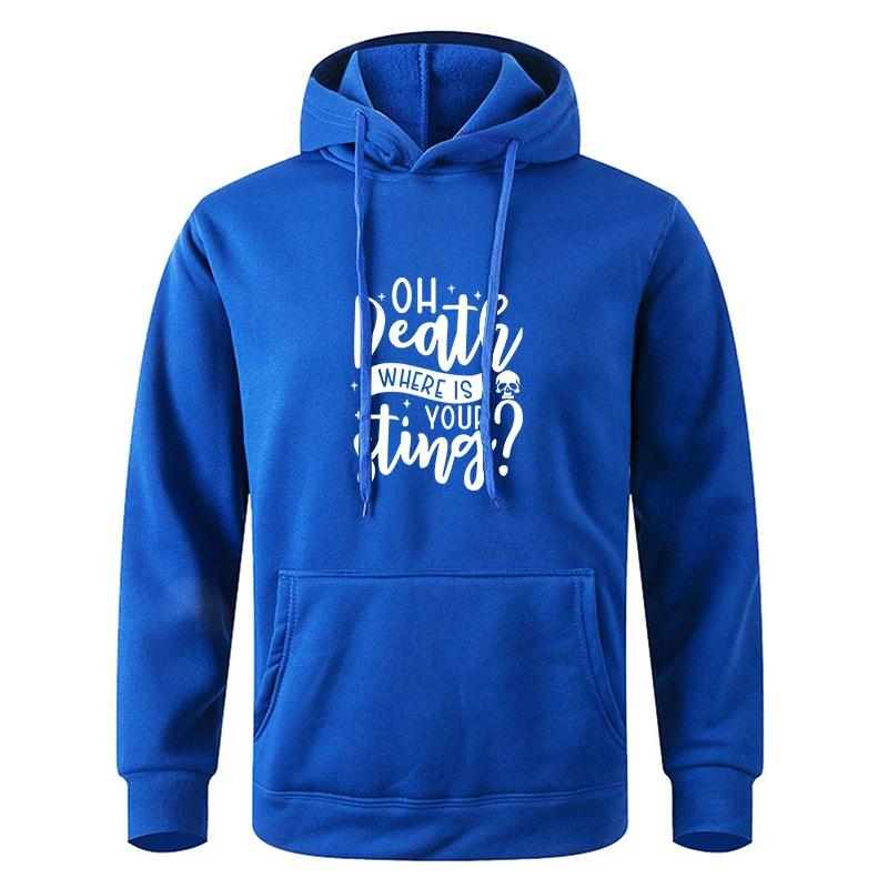 Autumn Fleece Pocket Loose Hooded Long - Sleeve Drawstring Printed Korean Fashion Sweatshirt with Drawstring Pocket Hoodie