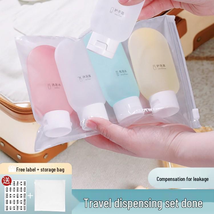 Refillable Travel Bottles Set: Shampoo, Shower Gel, Toiletries, Skincare, Cosmetics