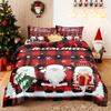 3-teiliges/Set Weihnachts-Rentier Schneemann Bettwäsche-Set Enthält 1 Bettbezug und 2 Kissenbezüge Weich und hautfreundlich