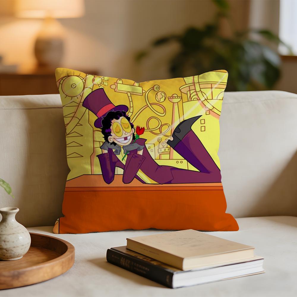 Cool Cartoon SSuperjail Cushion Cover Short plush pillowcase for bed sofa carwashable