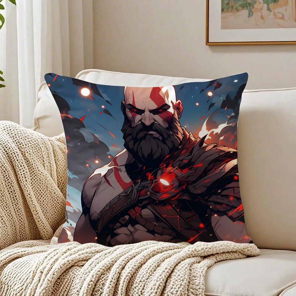 Game Mythological GGod of WWar Cushion Cover Pillowcase Antidustmite Living Room Sofa Decor Cushion Room
