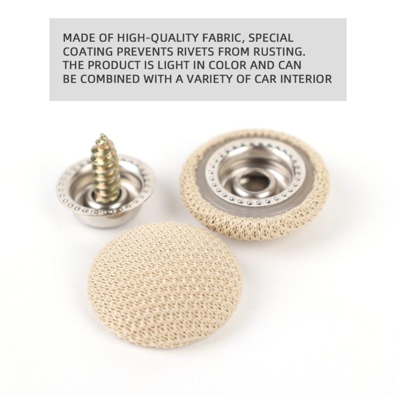 60/30Pcs Car Roof Fasteners Roof Cloth Fall Off Repair Buckle Roof Cloth Drooping Fixed Buckle Car Interior Ceiling Flannel Tool