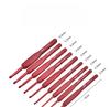 11PCS 1.1mm Aluminum Crochet Hooks Set, DIY Knitting Needles with Soft Rubber Grip Cushioned Handles, Colorful Ergonomic Croc