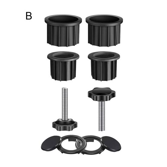 6/8/12Pcs Umbrella Stand Parts Replacement Weather-Resistant Parasol Stand Accessories Heavy Duty Umbrella Base Bracket with M8 Screws