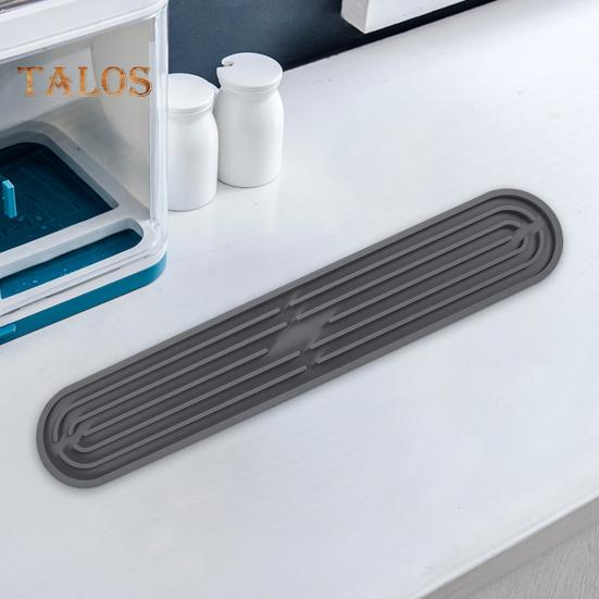 Drain Mat Flexible Silicone Sink Drain Pad Anti-Slip Silicone Countertop Protection Mat for Home
