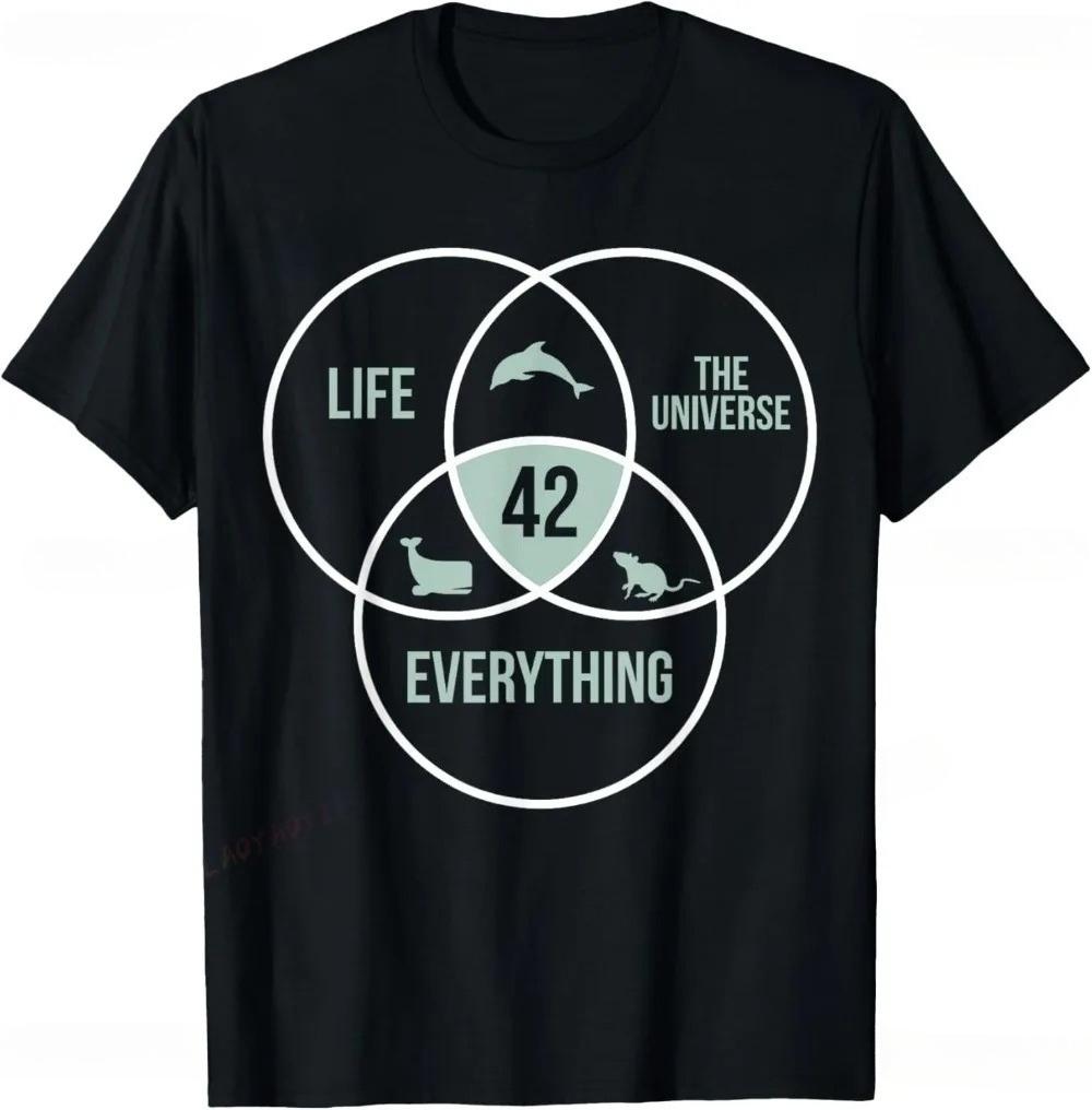 

Life The Universe and Everything 42 Answer To Life TShirt Streetwear Short Sleeve Casual Fashion Women Tshirt Harajuku Tees Y2K S