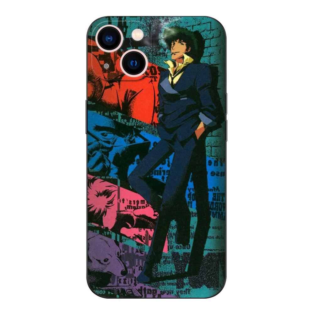 Černé TPU pouzdro pro Samsung Galaxy F23 M12 M22 M23 M32 4G M52 5G M30S M21 Space Cowboy Bebop