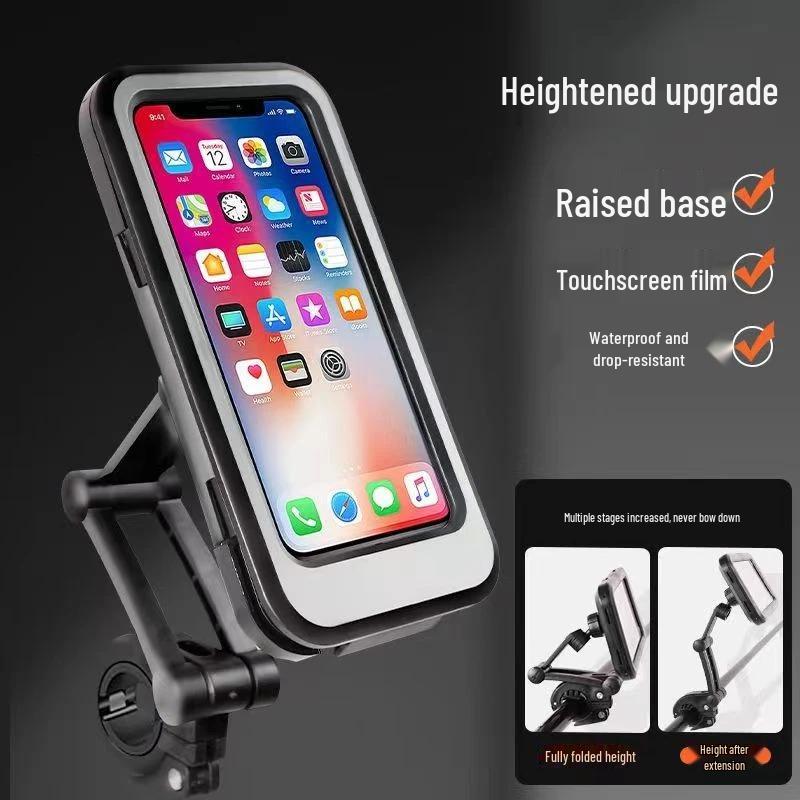 Shockproof Waterproof Phone Mount for Motorcycles, Bicycles, and Cars