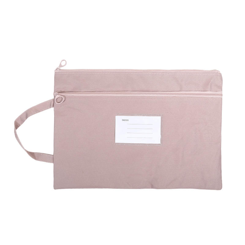 Portable Waterproof File Organizer Double Layers Large Capacity Document Bag For Office School Supplies Travel Storage Oxford Cloth Holder