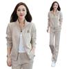 2025 New Korean Style Slimming Two-Piece Casual Sports Suit for Spring and Autumn
