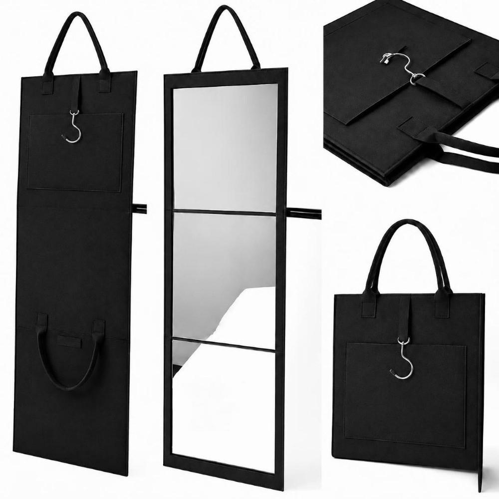 Foldable Travel Mirror Shatterproof Makeup Mirror Makeup Mirror Full Body Mirror Dormitory