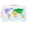 Wall Map Theme Series Background Cloth World Map Poster Wall Decor School Travel Supplies