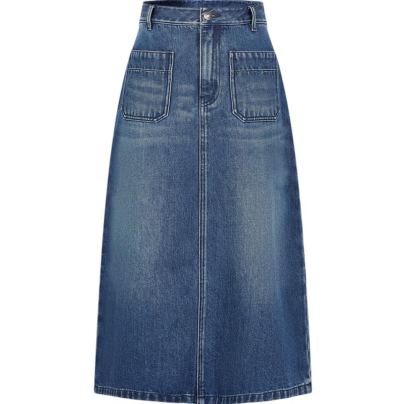JZ Anna & Co Women s Washed A-Line Denim Skirt XL