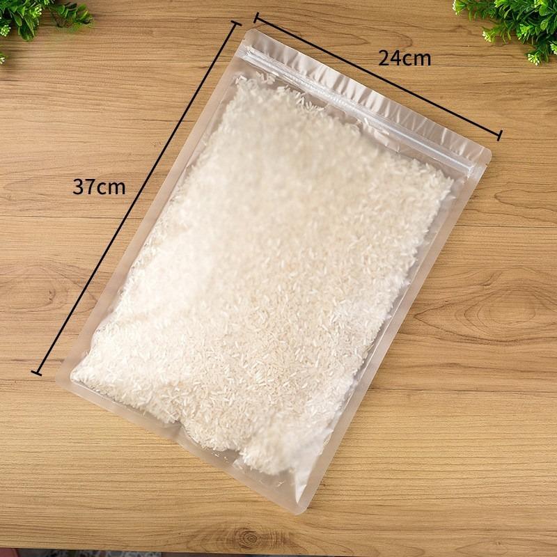 Frosted Transparent Plastic Bag Waterproof Flat Bottomed Self Sealing Pouchs Used for Jewelry Mobile Phone Accessories Candy Snacks Tea Storage Bags