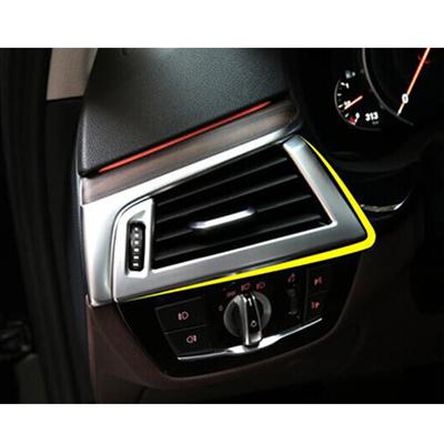 ABS Chroom Voor BMW 5 Serie G30 2017 2018 Accessoires Auto Interieur Voor Dashboard Luchtuitlaat Afdekking Sierstrip Sticker