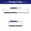 X AUTOHAUX Universal Gas Spring Lift Support Gas Damper with External Card Ball 500mm Extended 290mm Compressed Load 1 Piece Joint, Length, Length,