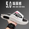 Extra Large Size One-word Drag Summer Wear Thick-soled Non-slip Cool Slippers Wear-resistant Beach Shoes