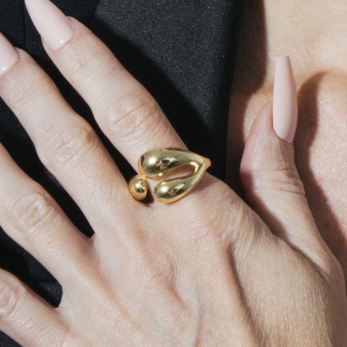 Bague - LUXENTER - Ruven - Or jaune 18 carats - Largeur 14,6 mm - Femme