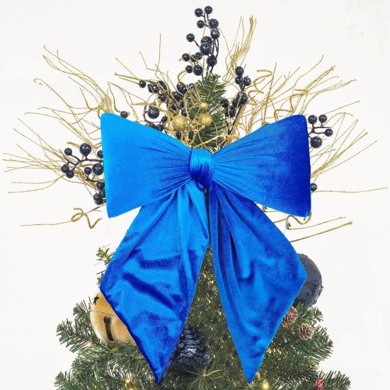 Velvet Bow Christmas Tree Decor Wedding Door Window Decoration Festive Home Accent for Holiday Celebrations