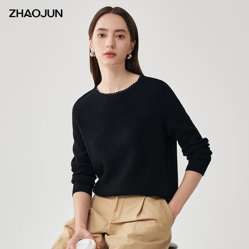 Zhaojun 2025 Autumn/Winter Women's Round-Neck Wool Sweater