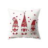 Merry Christmas Cute Dwarf Print Pattern Cushion Cover Home Living Room Sofa Decoration Polyester Pillow Pillow Cover