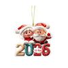 Christmas Ornament Cartoon Santa Claus Snowman Reindeer 2D Acrylic Christmas