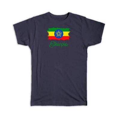 Ethiopia Flag Ethiopian Country Expat T Shirt
