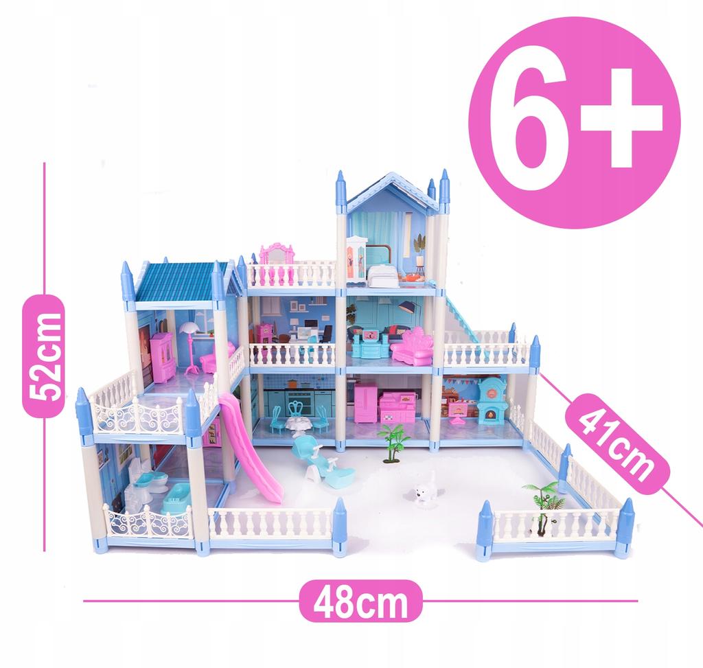 [PACZB][5] Large dollhouse Villa for children + furniture U894