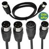 4 Pin DIN Male To Male Adapter Cable for DVR Digital Video Recorder & DIN Audios Connector Device Portable Connector Cord