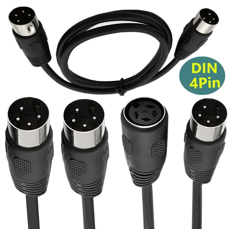 4 Pin DIN Male To Male Adapter Cable for DVR Digital Video Recorder & DIN Audios Connector Device Portable Connector Cord