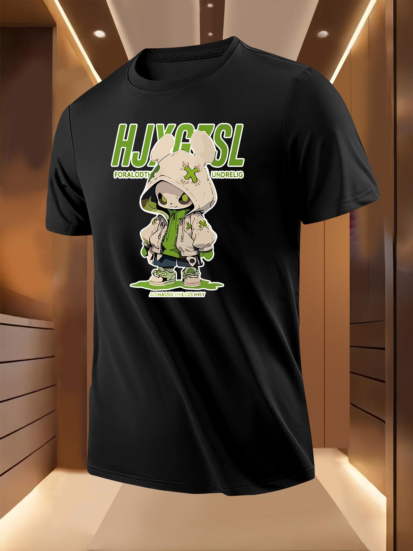 Graphic Tshirt - HJXGSL Cartoon Rabbit Warrior Design XL