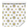 Wallpaper Flowers White and Light Gray for the Living Room and Bedroom 50x1000