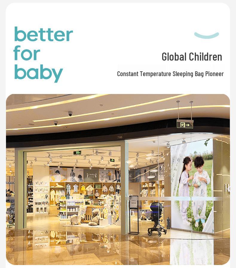 iBaby English Baby Split-Leg Sleeping Bag: Autumn/Winter Pop Mart IP Collab, Knitted & Quilted, Constant Temp Control