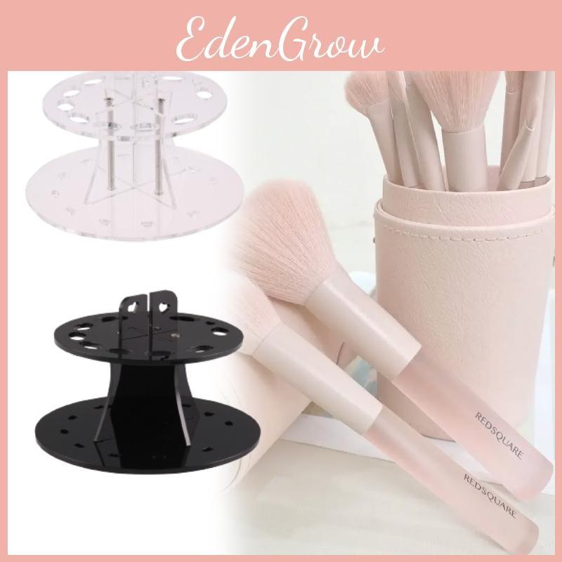 Cosmetic Brush Makeup Holder For 10pcs Toothbrush Brush Organizer Shelf Acrylic